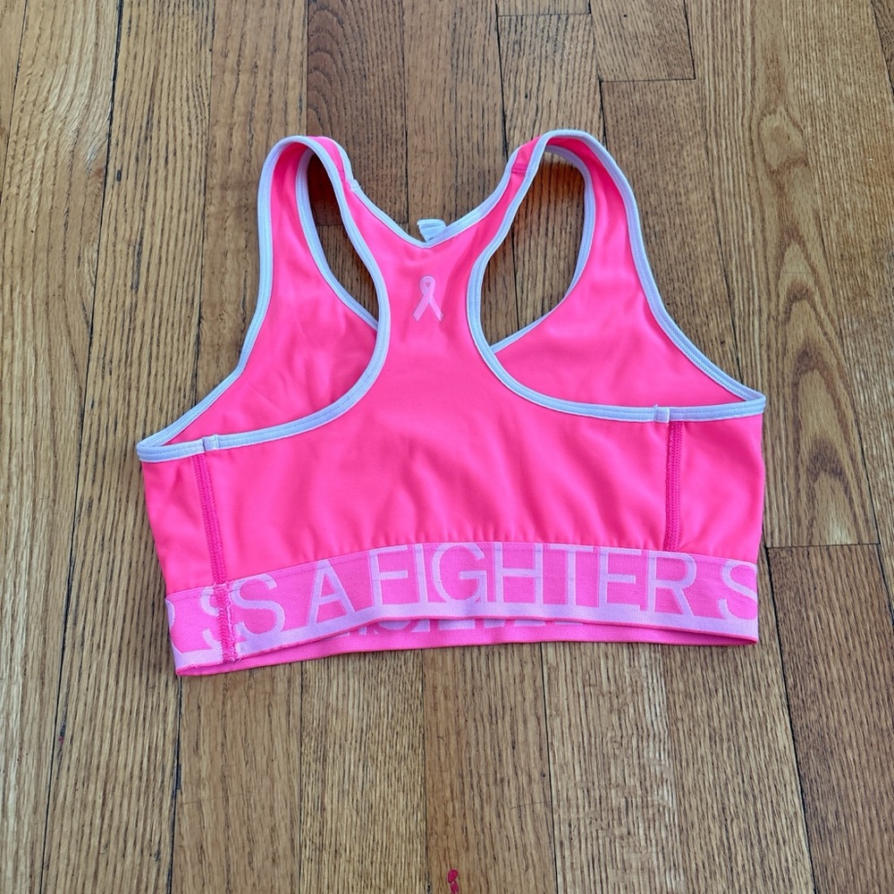 Under Armour Pink Breast Cancer Sports Bra - Picture 5 of 5